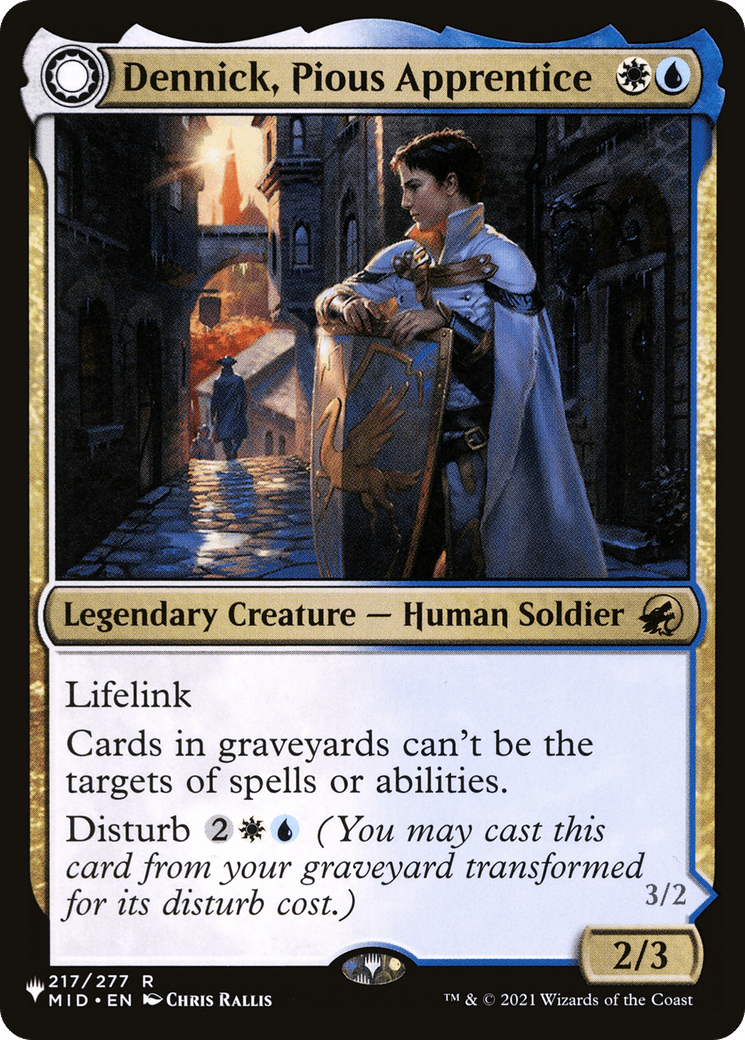 Dennick, Pious Apprentice // Dennick, Pious Apparition [Secret Lair: From Cute to Brute] MTG Single Magic: The Gathering  | Multizone: Comics And Games