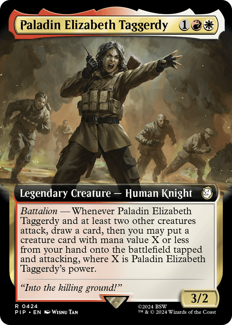 Paladin Elizabeth Taggerdy (Extended Art) [Fallout] MTG Single Magic: The Gathering  | Multizone: Comics And Games