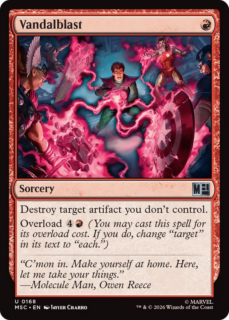 Vandalblast [Marvel Super Heroes Commander] MTG Single Magic: The Gathering  | Multizone: Comics And Games