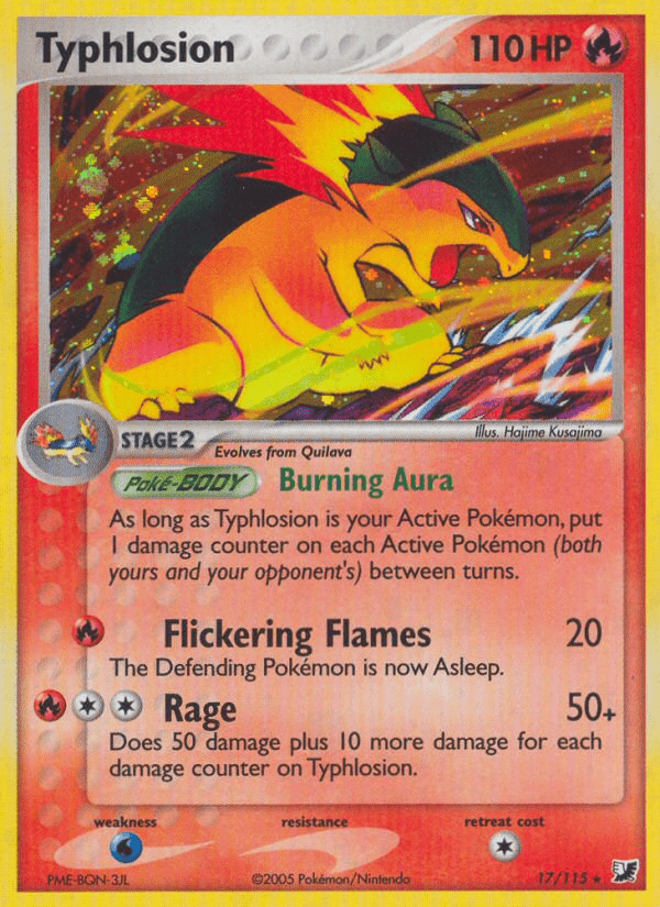 Typhlosion (17/115) [EX: Unseen Forces] Pokemon Single Pokémon  | Multizone: Comics And Games