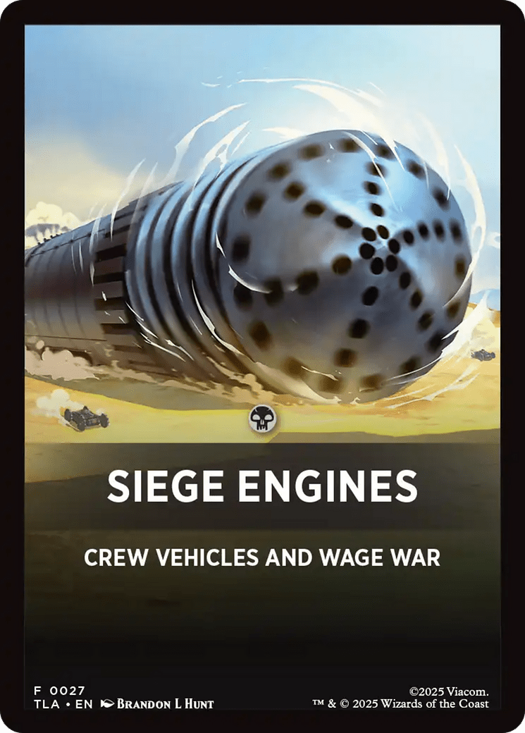 Siege Engines Theme Card [Avatar: The Last Airbender Tokens] MTG Single Magic: The Gathering  | Multizone: Comics And Games