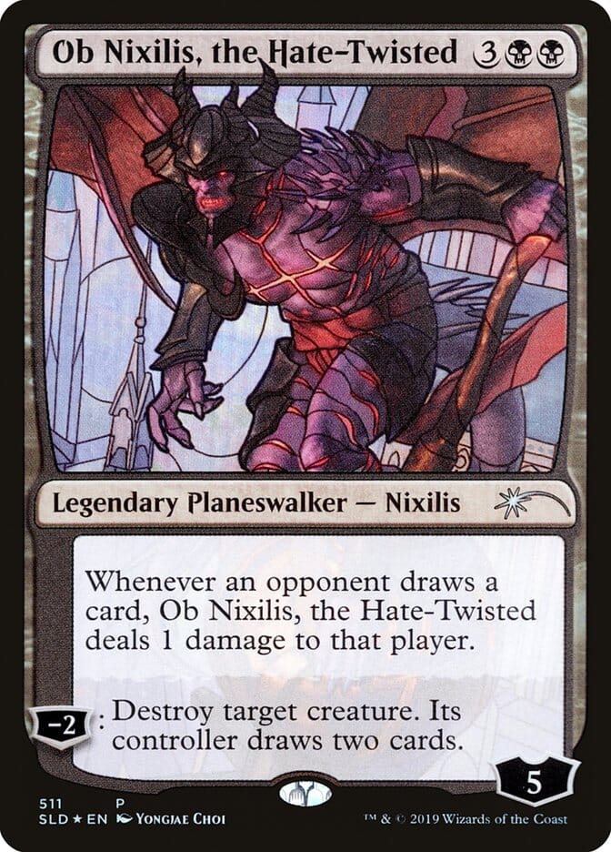 Ob Nixilis, the Hate-Twisted (Stained Glass) [Secret Lair Drop Promos] MTG Single Magic: The Gathering  | Multizone: Comics And Games