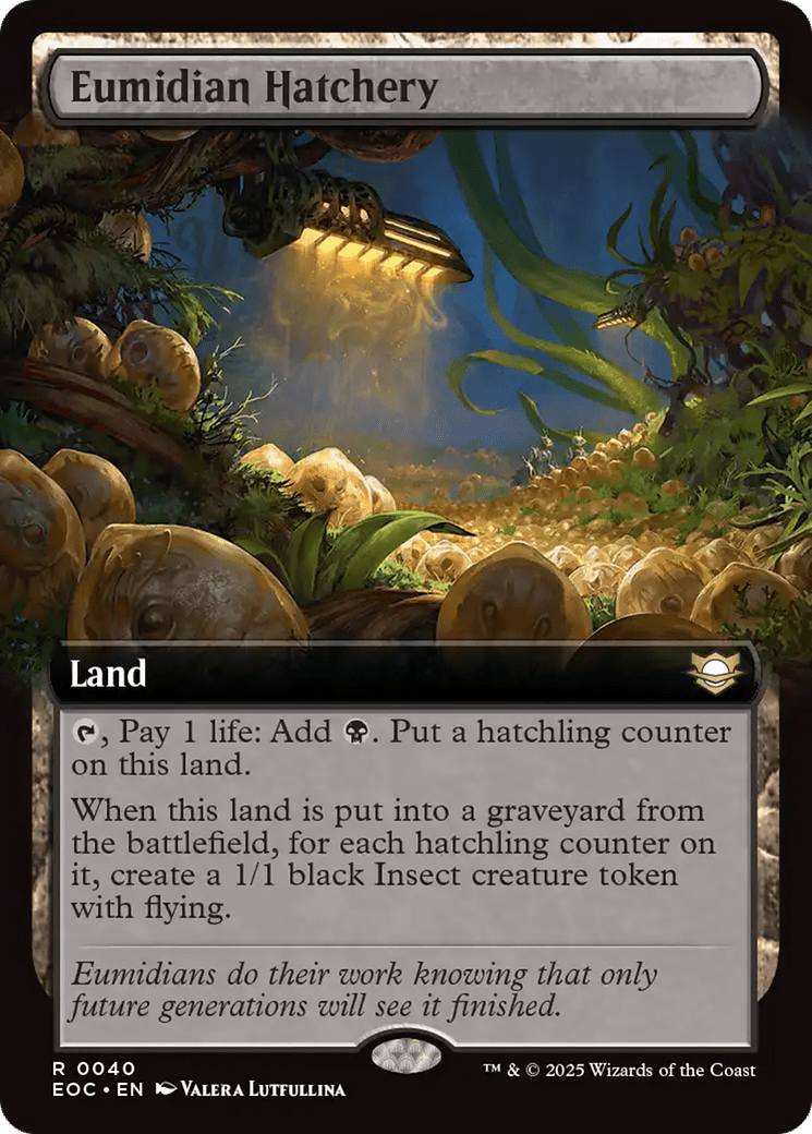 Eumidian Hatchery (Extended Art) [Edge of Eternities Commander] MTG Single Magic: The Gathering  | Multizone: Comics And Games