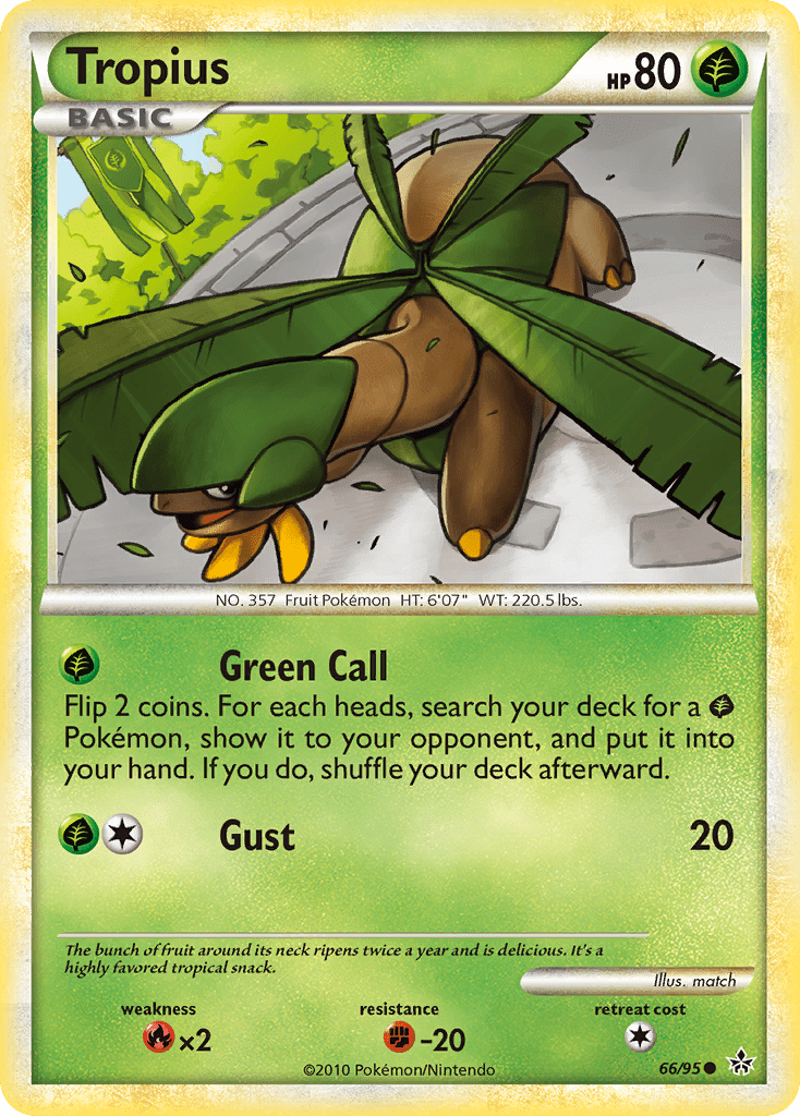 Tropius (66/95) [HeartGold & SoulSilver: Unleashed] Pokemon Single Pokémon  | Multizone: Comics And Games
