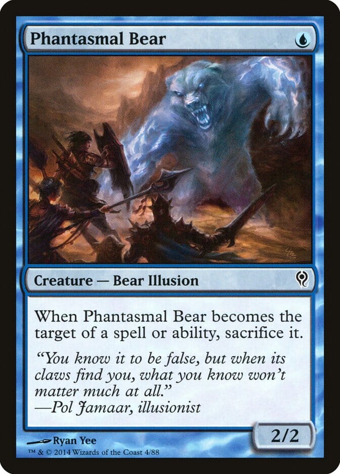 Phantasmal Bear [Duel Decks: Jace vs. Vraska] MTG Single Magic: The Gathering  | Multizone: Comics And Games