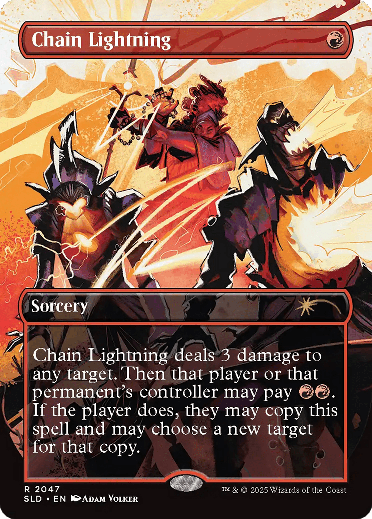 Chain Lightning (2047) (Rainbow Foil) [Secret Lair Drop Series] MTG Single Magic: The Gathering  | Multizone: Comics And Games