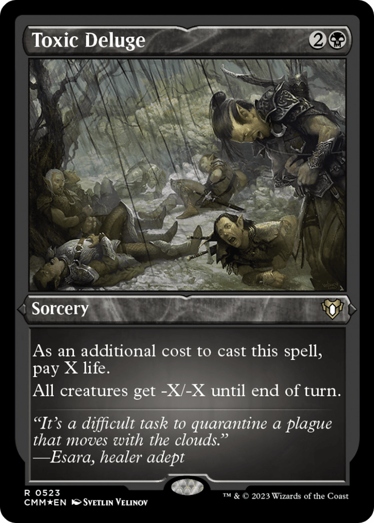 Toxic Deluge (Foil Etched) [Commander Masters] MTG Single Magic: The Gathering  | Multizone: Comics And Games