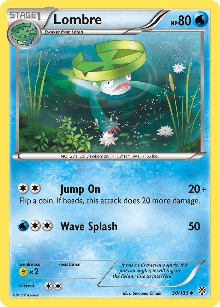 Lombre (30/135) [Black & White: Plasma Storm] Pokemon Single Pokémon  | Multizone: Comics And Games