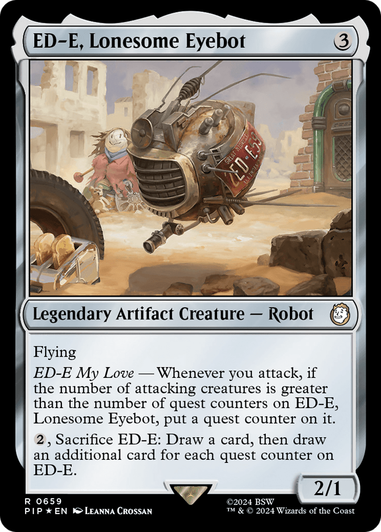 ED-E, Lonesome Eyebot (Surge Foil) [Fallout] MTG Single Magic: The Gathering  | Multizone: Comics And Games