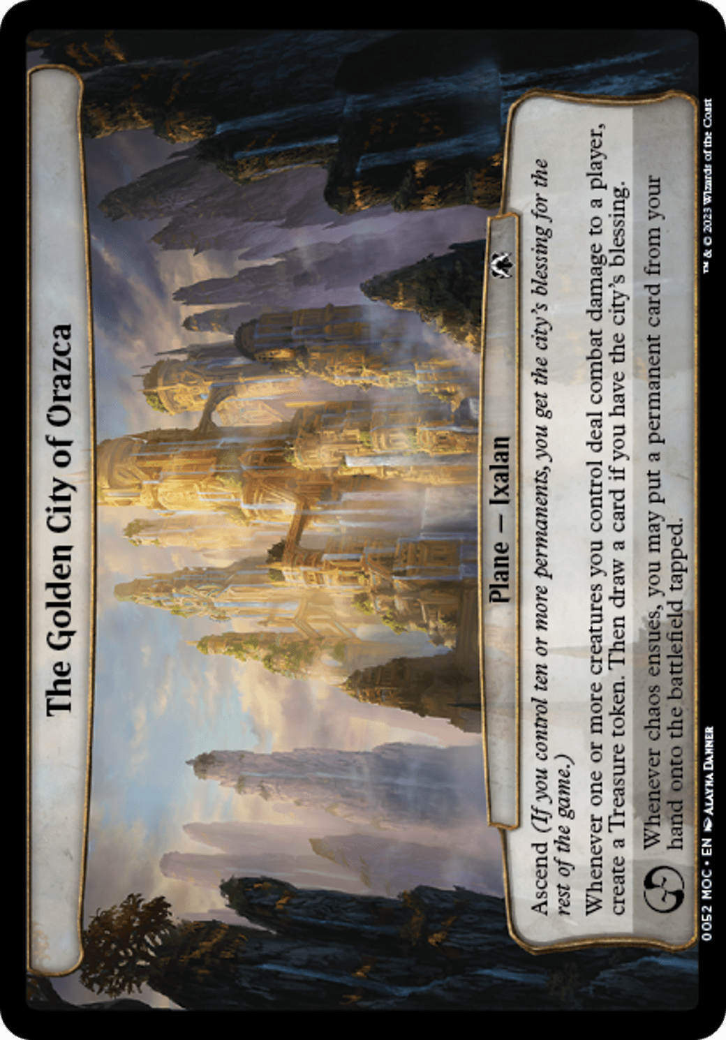 The Golden City of Orazca [March of the Machine Commander] MTG Single Magic: The Gathering  | Multizone: Comics And Games