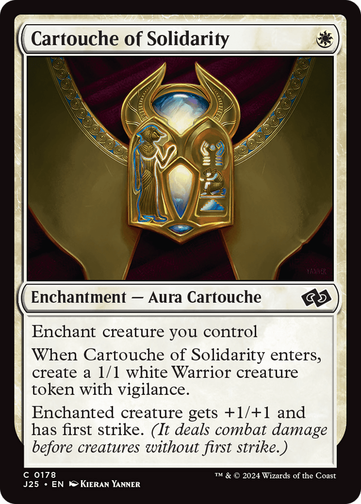 Cartouche of Solidarity [Foundations Jumpstart] MTG Single Magic: The Gathering  | Multizone: Comics And Games
