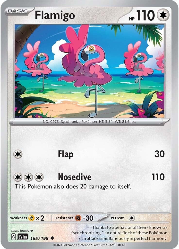 Flamigo (165/198) [Scarlet & Violet: Base Set] Pokemon Single Pokémon  | Multizone: Comics And Games