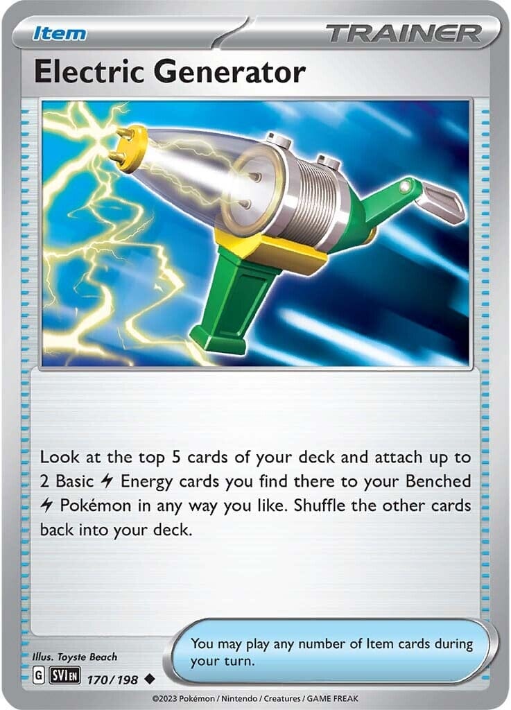 Electric Generator (170/198) [Scarlet & Violet: Base Set] Pokemon Single Pokémon  | Multizone: Comics And Games