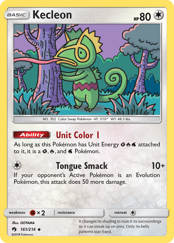 Kecleon (161/214) [Sun & Moon: Lost Thunder] Pokemon Single Pokémon  | Multizone: Comics And Games