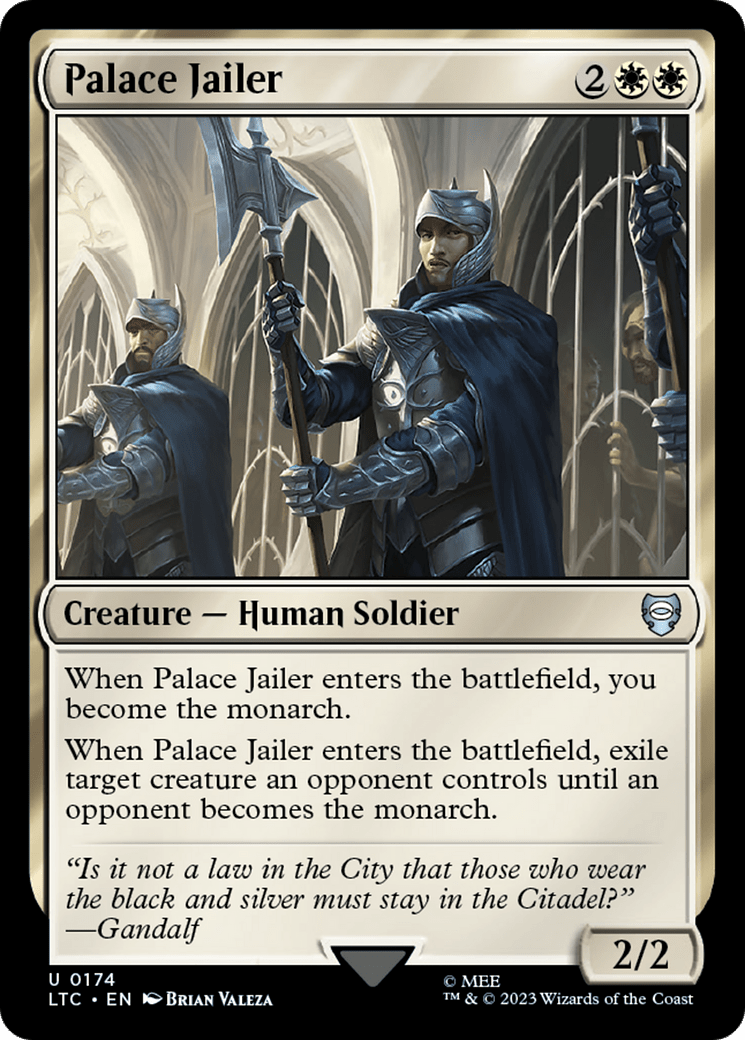 Palace Jailer [The Lord of the Rings: Tales of Middle-Earth Commander] MTG Single Magic: The Gathering  | Multizone: Comics And Games