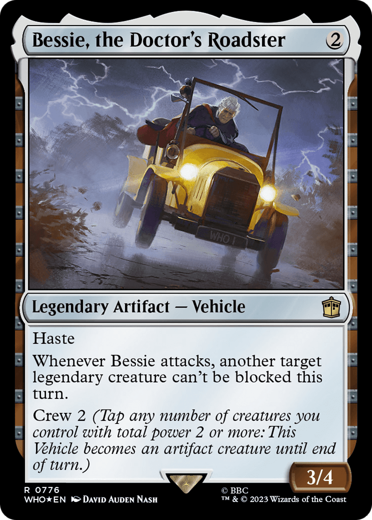 Bessie, the Doctor's Roadster (Surge Foil) [Doctor Who] MTG Single Magic: The Gathering  | Multizone: Comics And Games