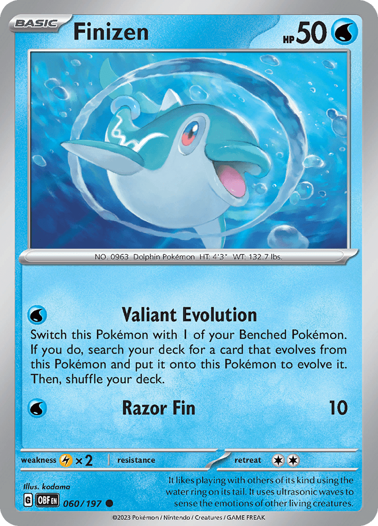 Finizen (060/197) [Scarlet & Violet: Obsidian Flames] Pokemon Single Pokémon  | Multizone: Comics And Games