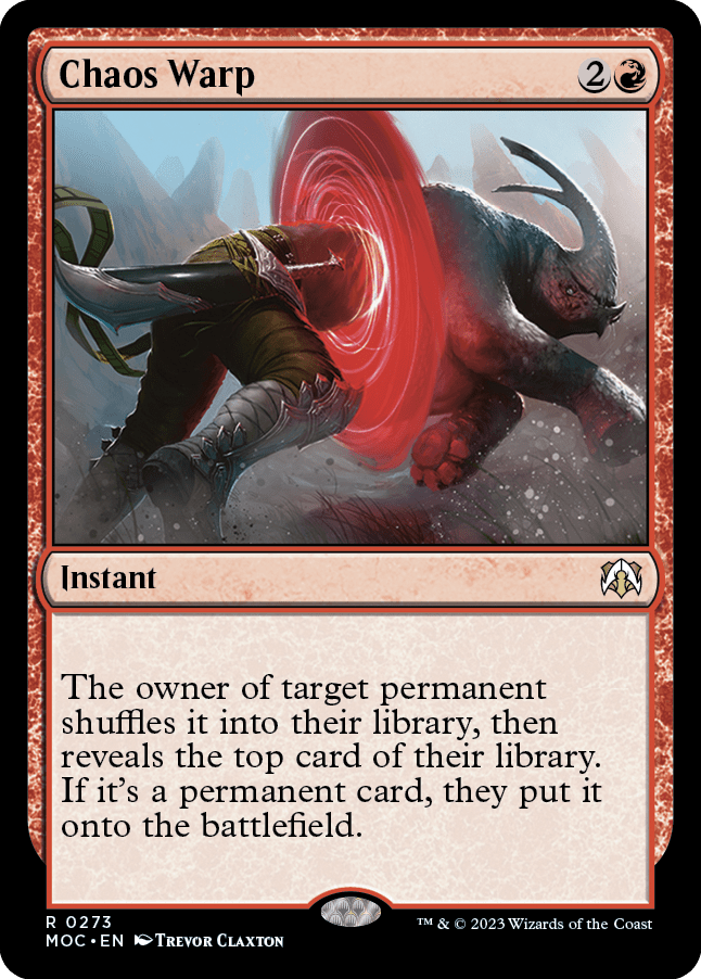 Chaos Warp [March of the Machine Commander] MTG Single Magic: The Gathering  | Multizone: Comics And Games