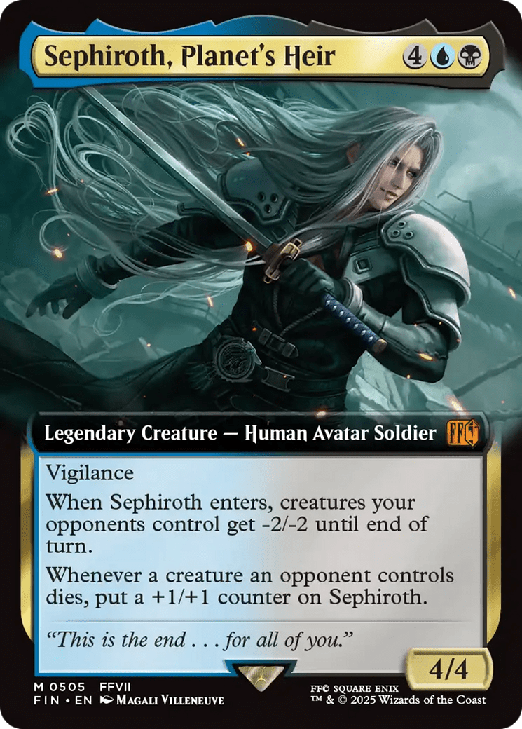 Sephiroth, Planet's Heir (Extended Art) [FINAL FANTASY] MTG Single Magic: The Gathering  | Multizone: Comics And Games