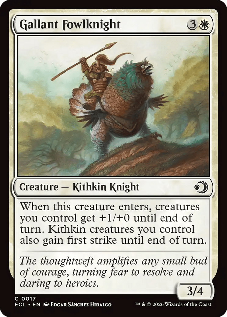 Gallant Fowlknight [Lorwyn Eclipsed] MTG Single Magic: The Gathering  | Multizone: Comics And Games