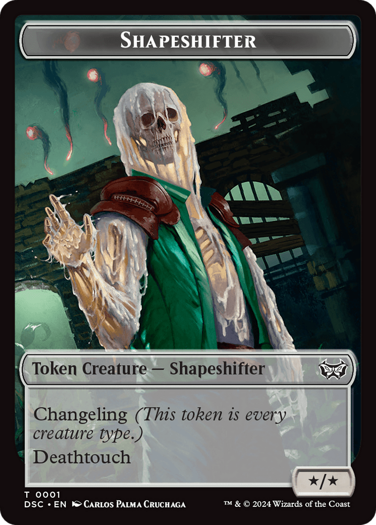 Insect (0011) // Shapeshifter Double-Sided Token [Duskmourn: House of Horror Commander Tokens] MTG Single Magic: The Gathering  | Multizone: Comics And Games