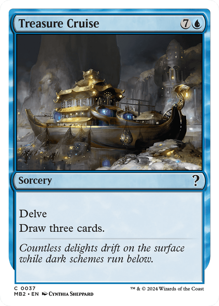Treasure Cruise (White Border) [Mystery Booster 2] MTG Single Magic: The Gathering  | Multizone: Comics And Games