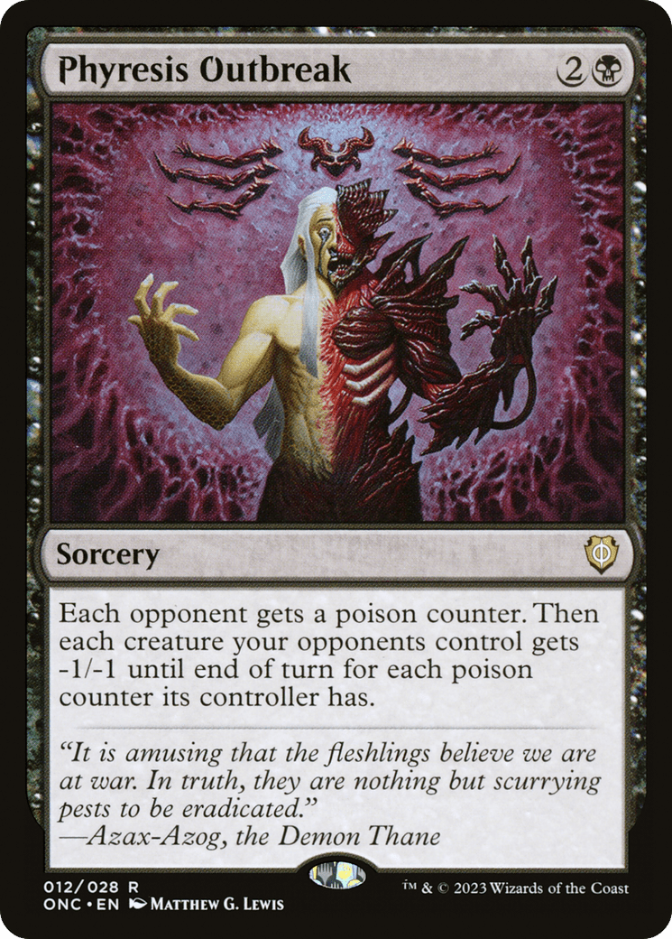 Phyresis Outbreak [Phyrexia: All Will Be One Commander] MTG Single Magic: The Gathering  | Multizone: Comics And Games