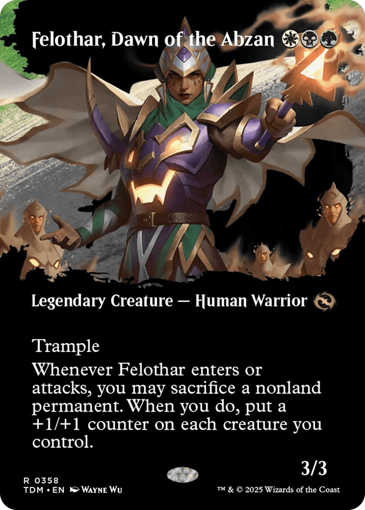 Felothar, Dawn of the Abzan (Borderless) [Tarkir: Dragonstorm] MTG Single Magic: The Gathering  | Multizone: Comics And Games