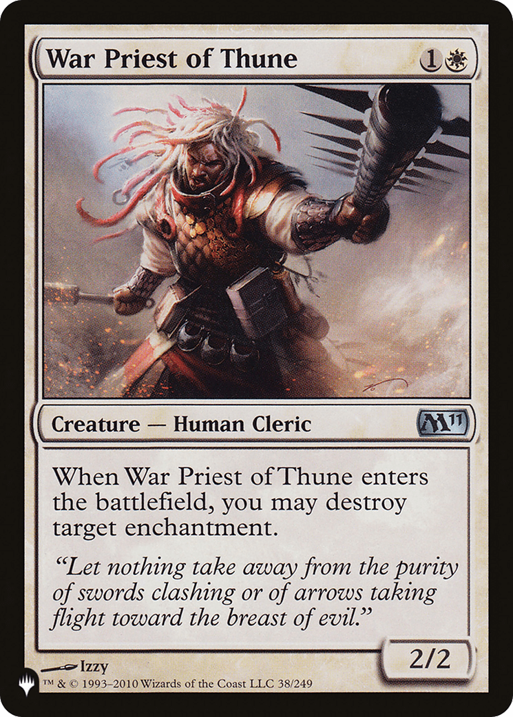 War Priest of Thune [The List] MTG Single Magic: The Gathering  | Multizone: Comics And Games