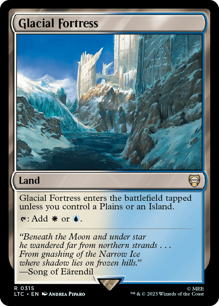 Glacial Fortress [The Lord of the Rings: Tales of Middle-Earth Commander] MTG Single Magic: The Gathering  | Multizone: Comics And Games