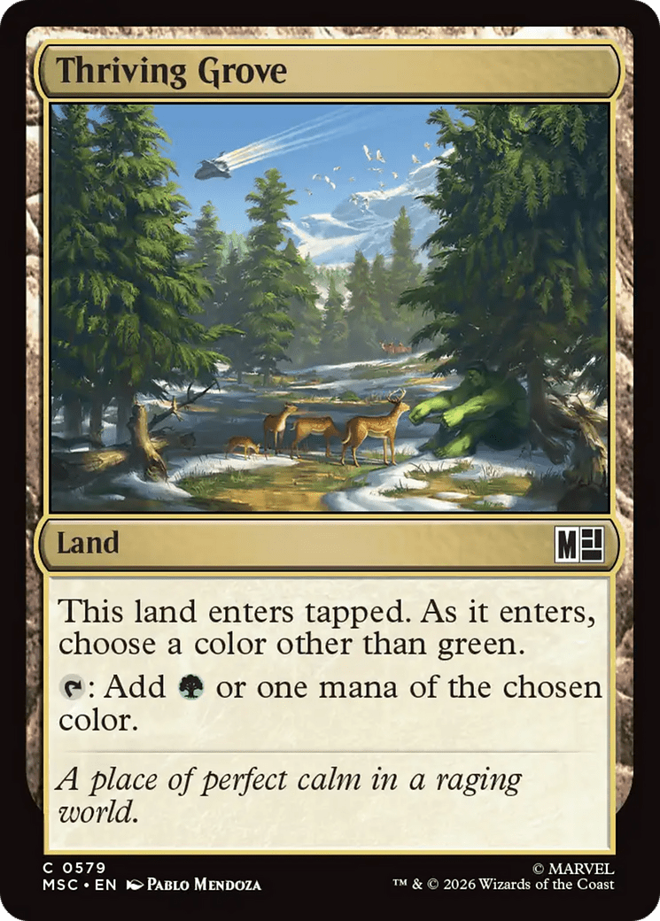 Thriving Grove [Marvel Super Heroes Commander] MTG Single Magic: The Gathering  | Multizone: Comics And Games