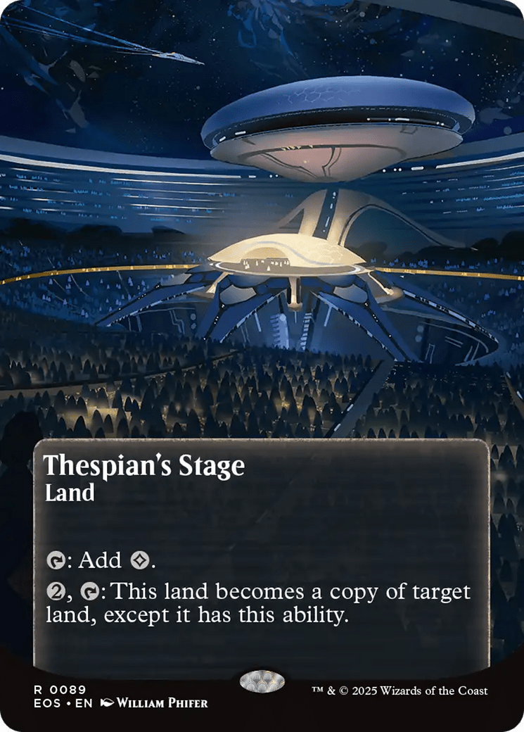 Thespian's Stage (0089) (Borderless) [Edge of Eternities: Stellar Sights] MTG Single Magic: The Gathering  | Multizone: Comics And Games