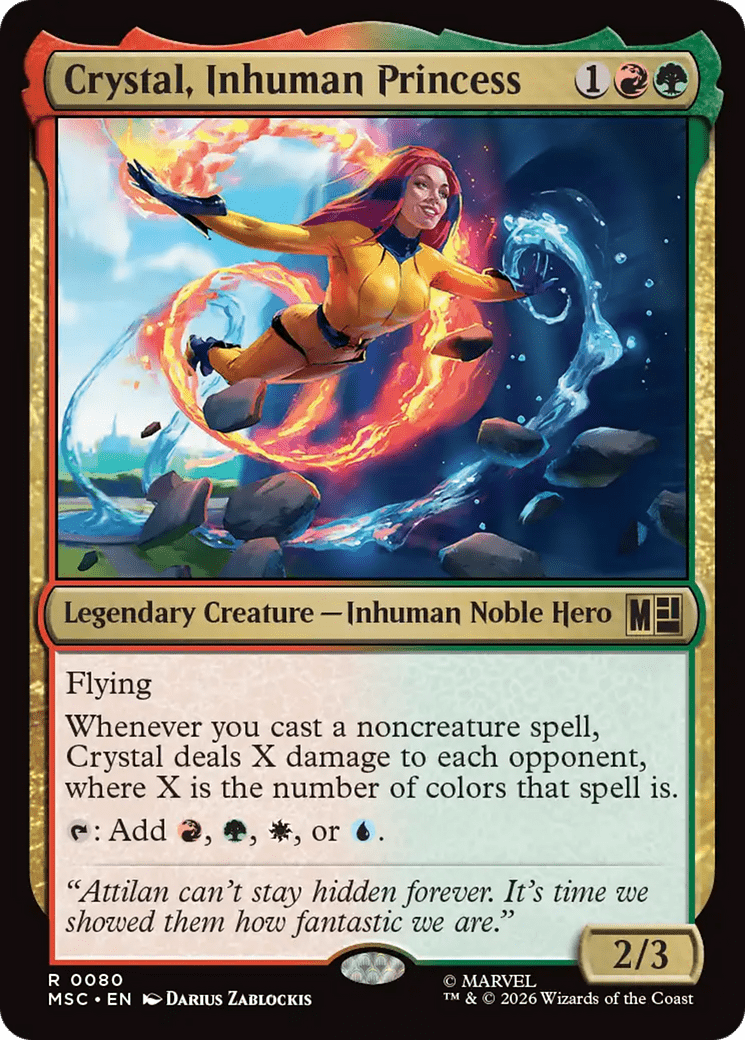 Crystal, Inhuman Princess [Marvel Super Heroes Commander] MTG Single Magic: The Gathering  | Multizone: Comics And Games