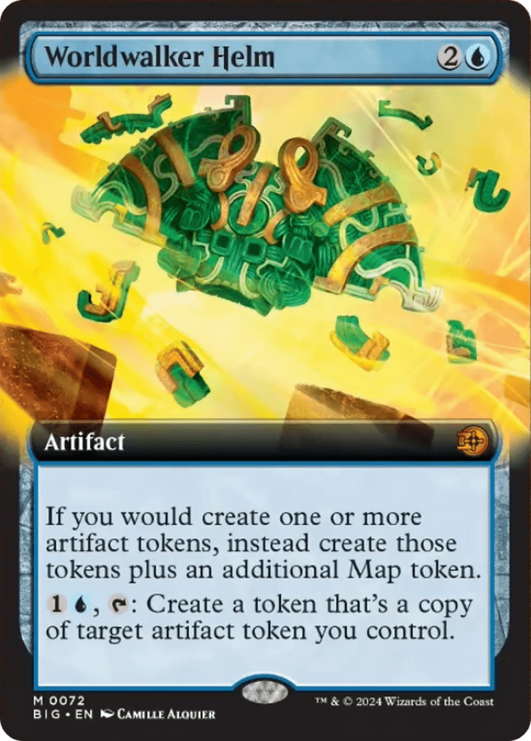 Worldwalker Helm (Extended Art) [Outlaws of Thunder Junction: The Big Score] MTG Single Magic: The Gathering  | Multizone: Comics And Games
