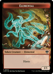 Elemental (0024) // Phyrexian Germ Double-Sided Token [Commander Masters Tokens] MTG Single Magic: The Gathering  | Multizone: Comics And Games
