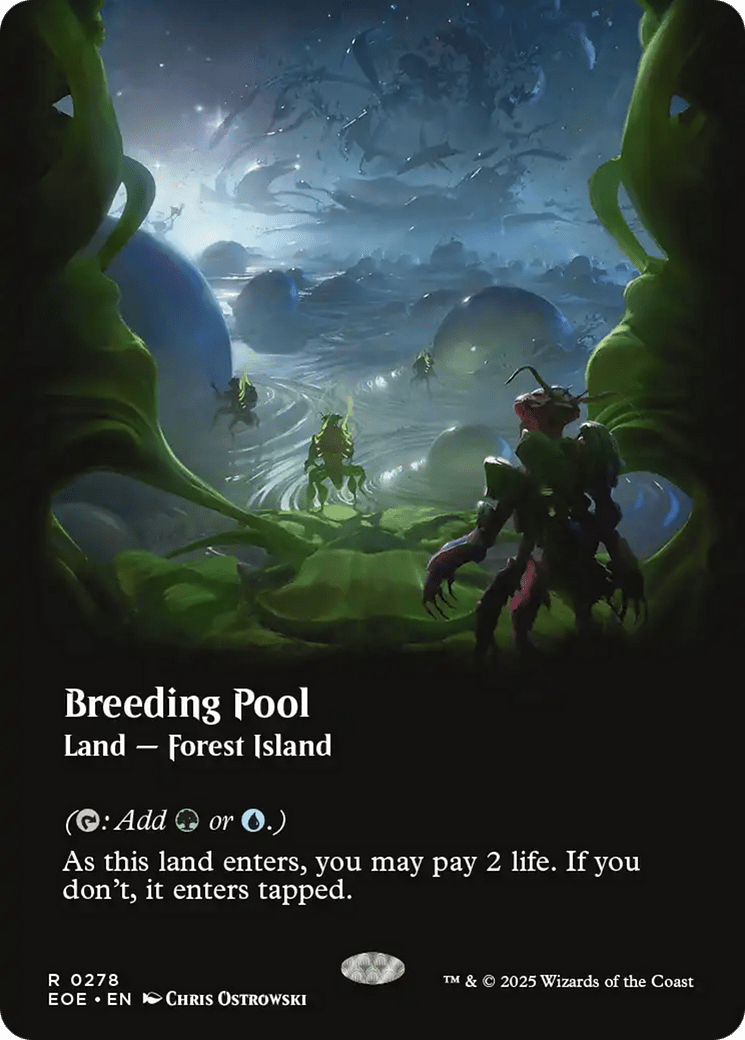 Breeding Pool (Borderless) [Edge of Eternities] MTG Single Magic: The Gathering  | Multizone: Comics And Games