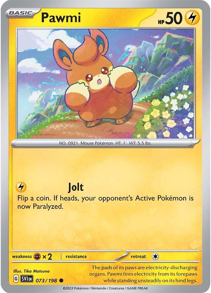 Pawmi (073/198) [Scarlet & Violet: Base Set] Pokemon Single Pokémon  | Multizone: Comics And Games