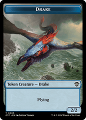 Boar // Drake Double-Sided Token [Outlaws of Thunder Junction Commander Tokens] MTG Single Magic: The Gathering  | Multizone: Comics And Games