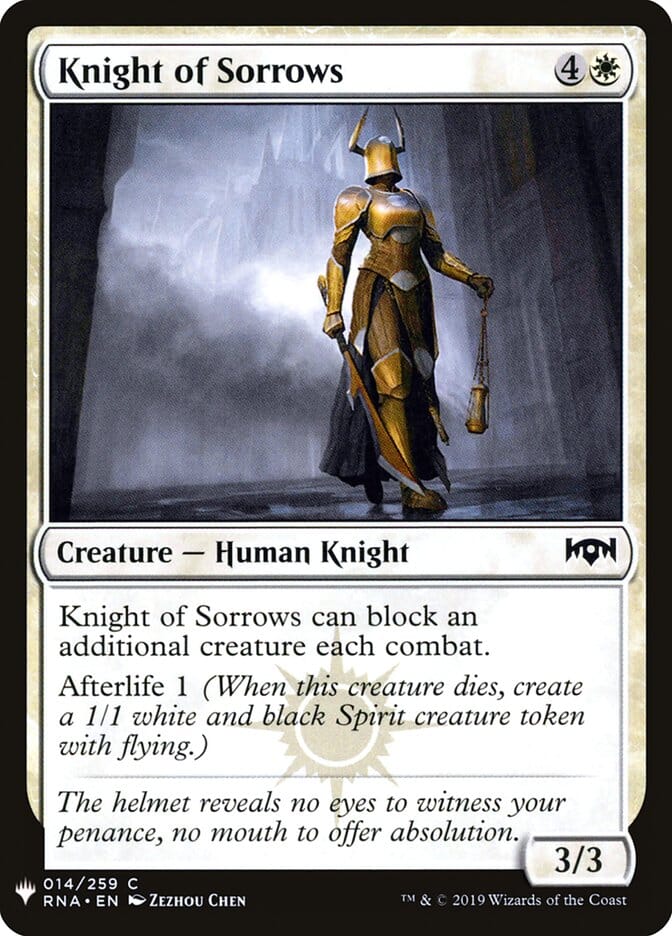 Knight of Sorrows [Mystery Booster] MTG Single Magic: The Gathering  | Multizone: Comics And Games
