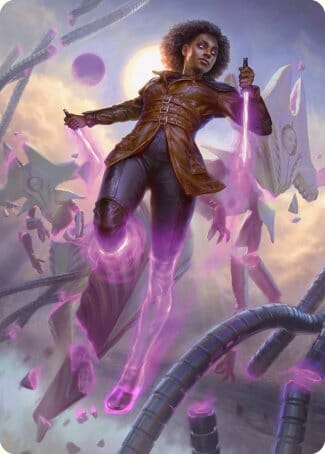 Kaya, Intangible Slayer Art Card [Phyrexia: All Will Be One Art Series] MTG Single Magic: The Gathering  | Multizone: Comics And Games