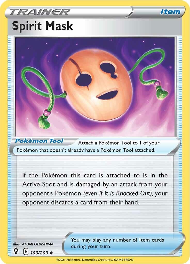 Spirit Mask (160/203) [Sword & Shield: Evolving Skies] Pokemon Single Pokémon  | Multizone: Comics And Games