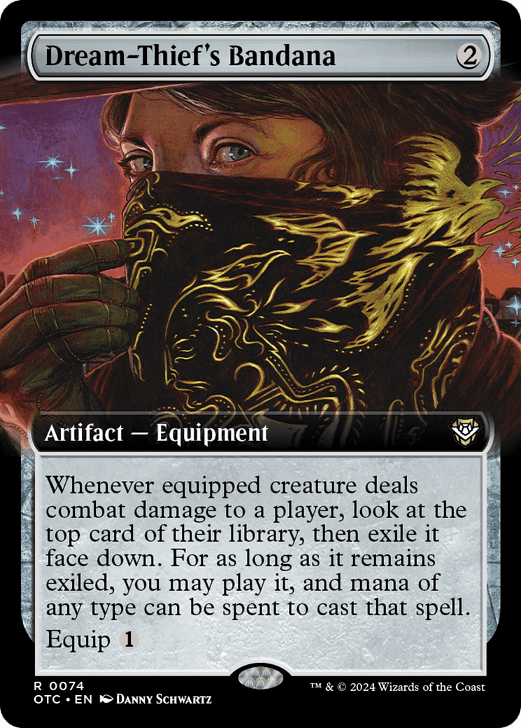 Dream-Thief's Bandana (Extended Art) [Outlaws of Thunder Junction Commander] MTG Single Magic: The Gathering  | Multizone: Comics And Games