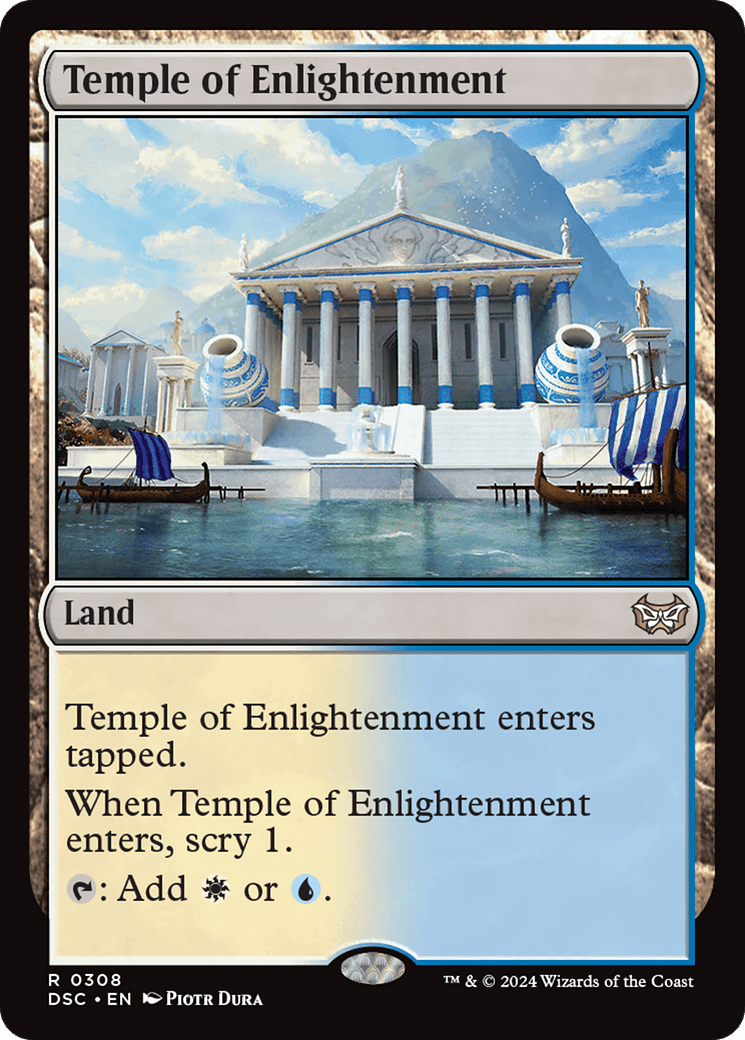 Temple of Enlightenment [Duskmourn: House of Horror Commander] MTG Single Magic: The Gathering  | Multizone: Comics And Games