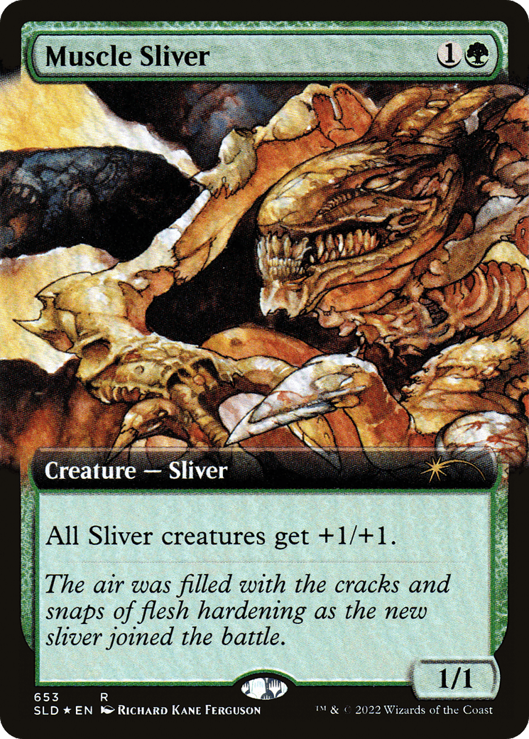 Muscle Sliver (Extended Art) [Secret Lair Drop Promos] MTG Single Magic: The Gathering  | Multizone: Comics And Games
