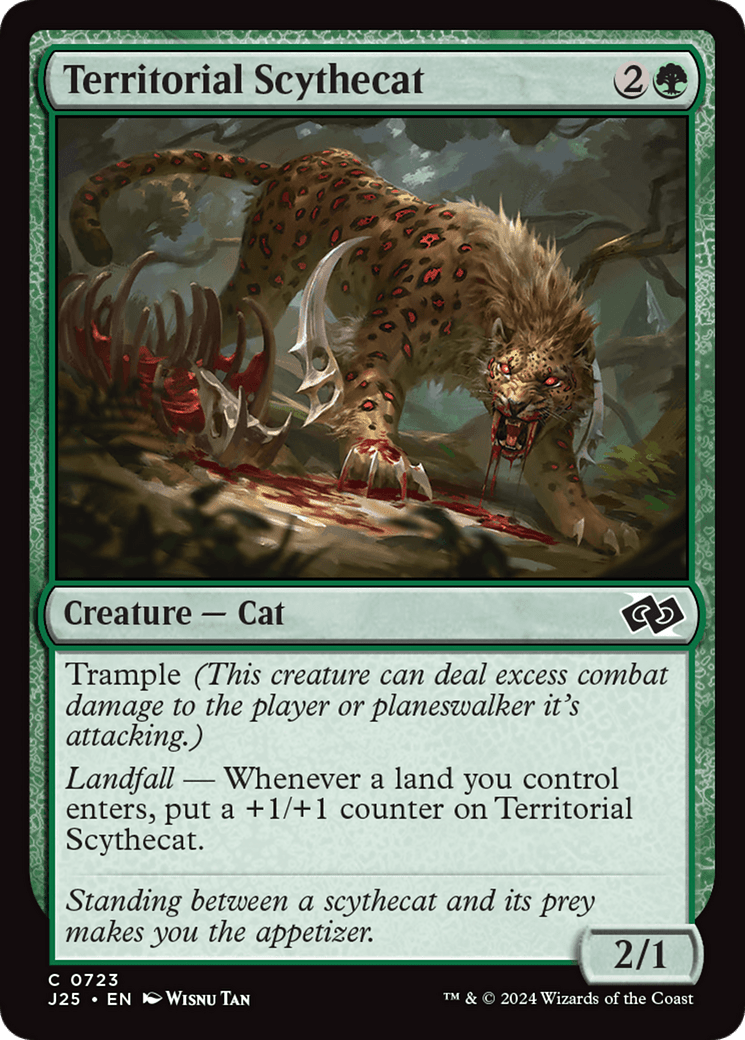 Territorial Scythecat [Foundations Jumpstart] MTG Single Magic: The Gathering  | Multizone: Comics And Games