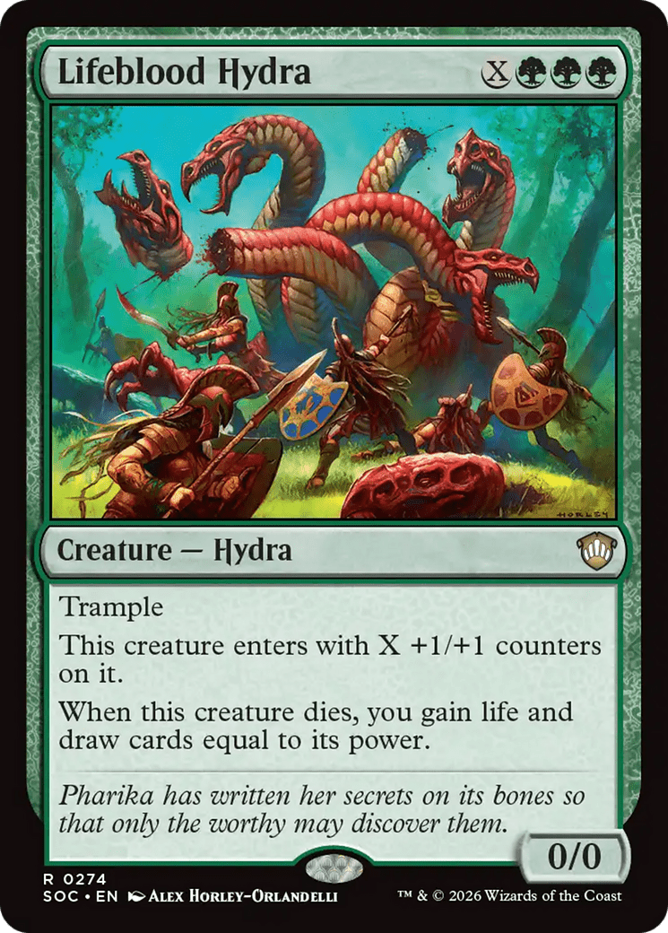 Lifeblood Hydra [Secrets of Strixhaven Commander] MTG Single Magic: The Gathering  | Multizone: Comics And Games