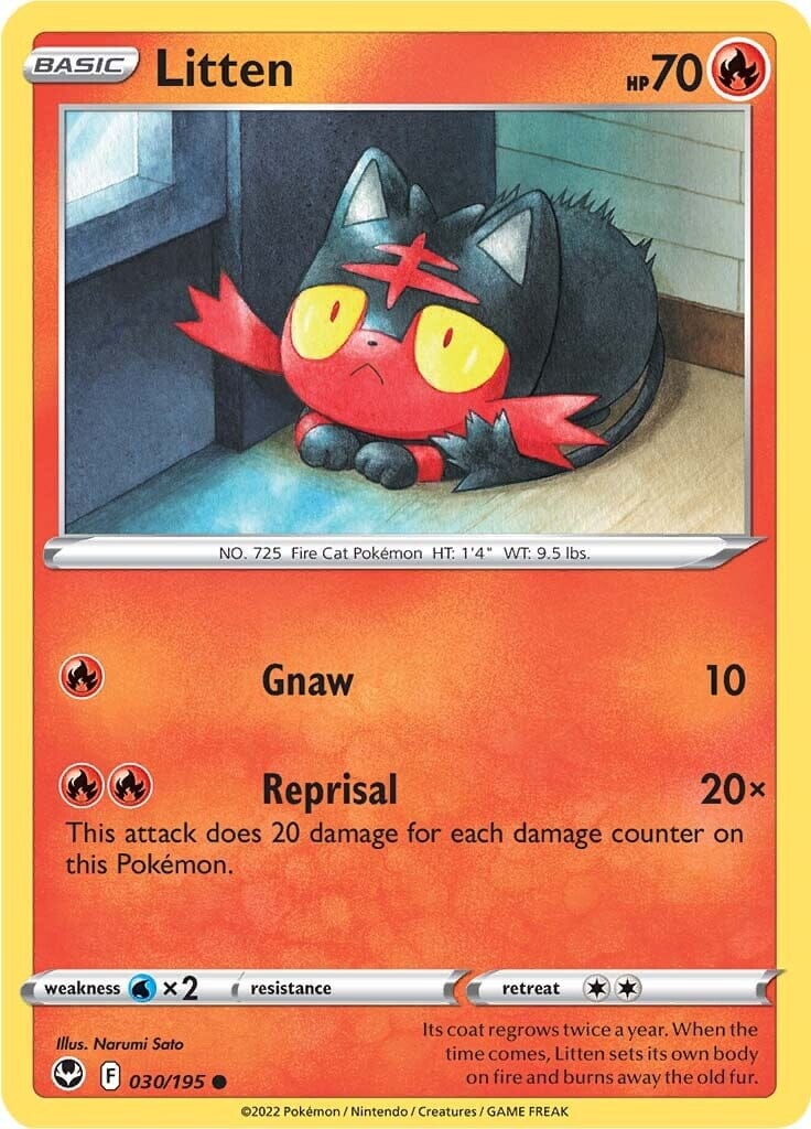 Litten (030/195) [Sword & Shield: Silver Tempest] Pokemon Single Pokémon  | Multizone: Comics And Games