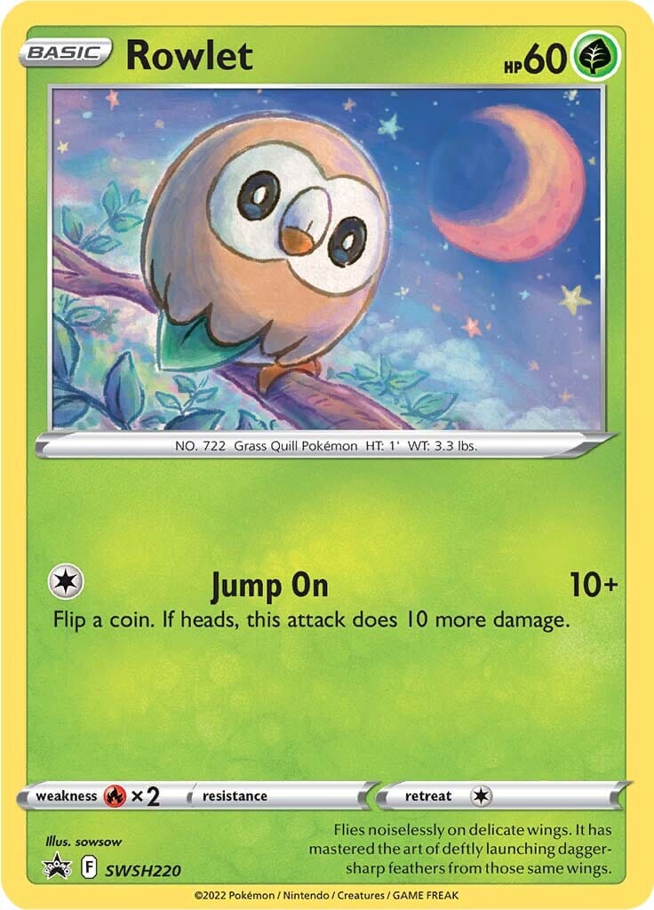 Rowlet (SWSH220) [Sword & Shield: Black Star Promos] Pokemon Single Pokémon  | Multizone: Comics And Games