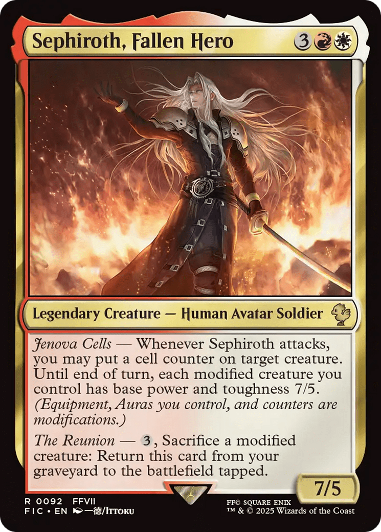 Sephiroth, Fallen Hero [FINAL FANTASY Commander] MTG Single Magic: The Gathering  | Multizone: Comics And Games