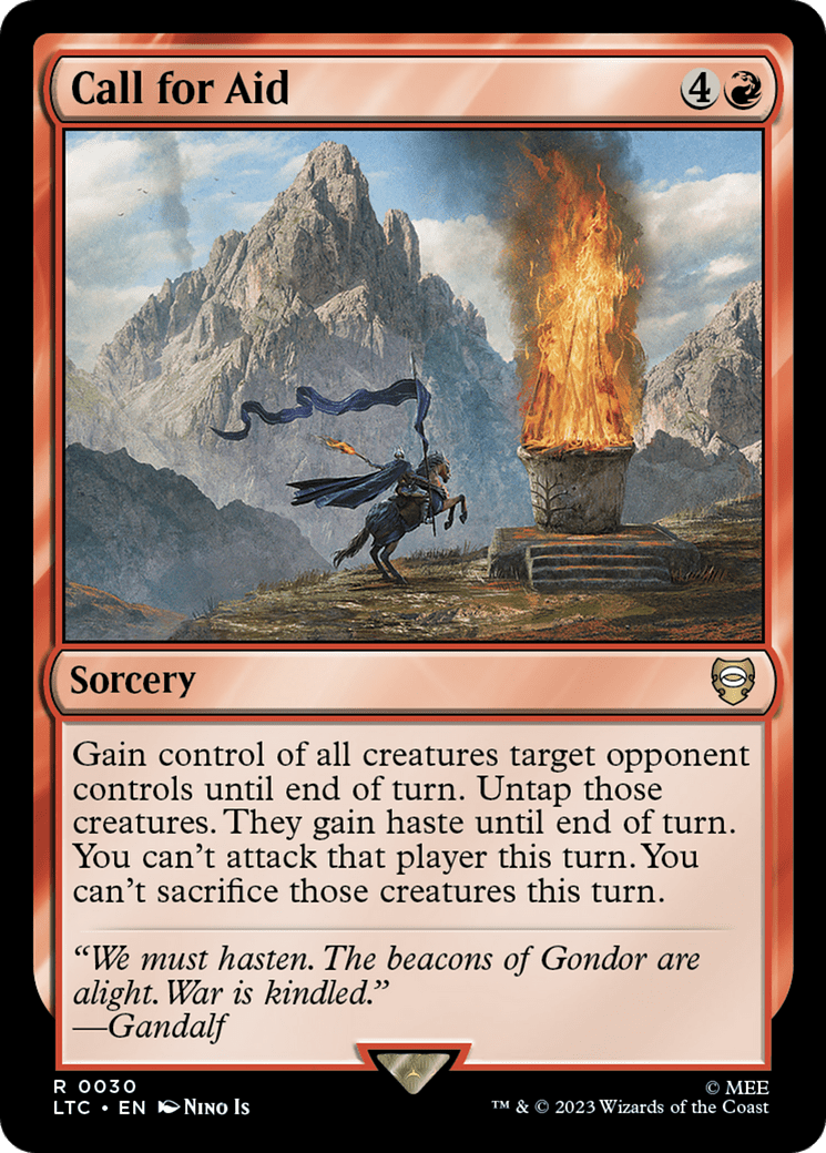 Call for Aid [The Lord of the Rings: Tales of Middle-Earth Commander] MTG Single Magic: The Gathering  | Multizone: Comics And Games